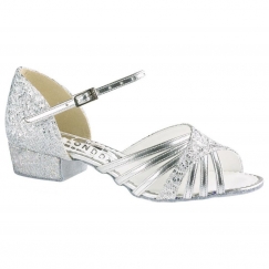 freed sparkle 1" low heel children's latin & salsa shoe
