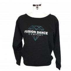 fusion dance co slash neck sweat