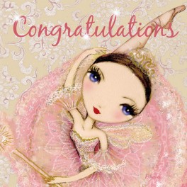 ballet papier congratulations greetings card